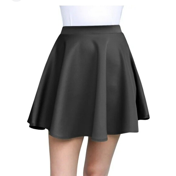 made by Johnny Dresses & Skirts - Womens Skater Skirt - Black - XL